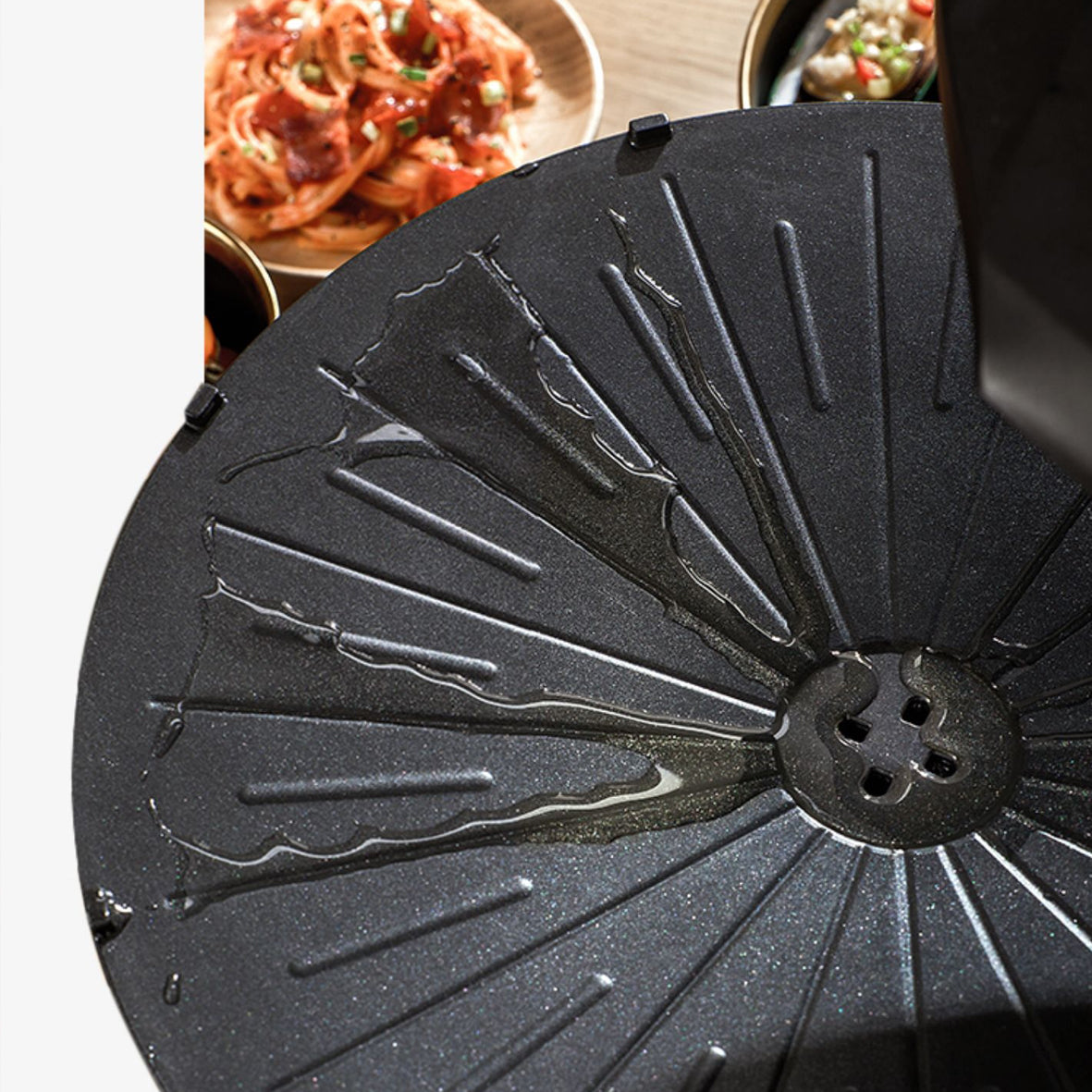 LY-007 Infrarot Elektrogrill mit LCD-Touchscreen, 360° Drehplatte, 80–280°C Temperaturregelung – Rauchfreies Grillen für Innenräume