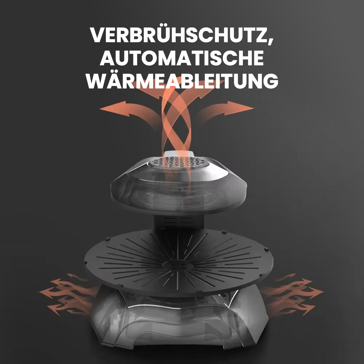 LY-007 Infrarot Elektrogrill mit LCD-Touchscreen, 360° Drehplatte, 80–280°C Temperaturregelung – Rauchfreies Grillen für Innenräume