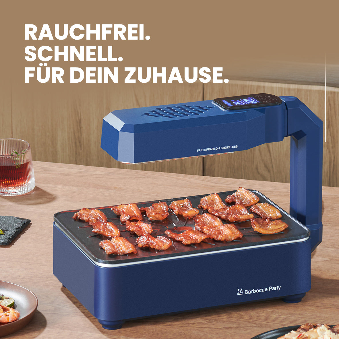 LY-008 Infrarotgrill | Rauchfrei. Schnell. Für Dein Zuhause.