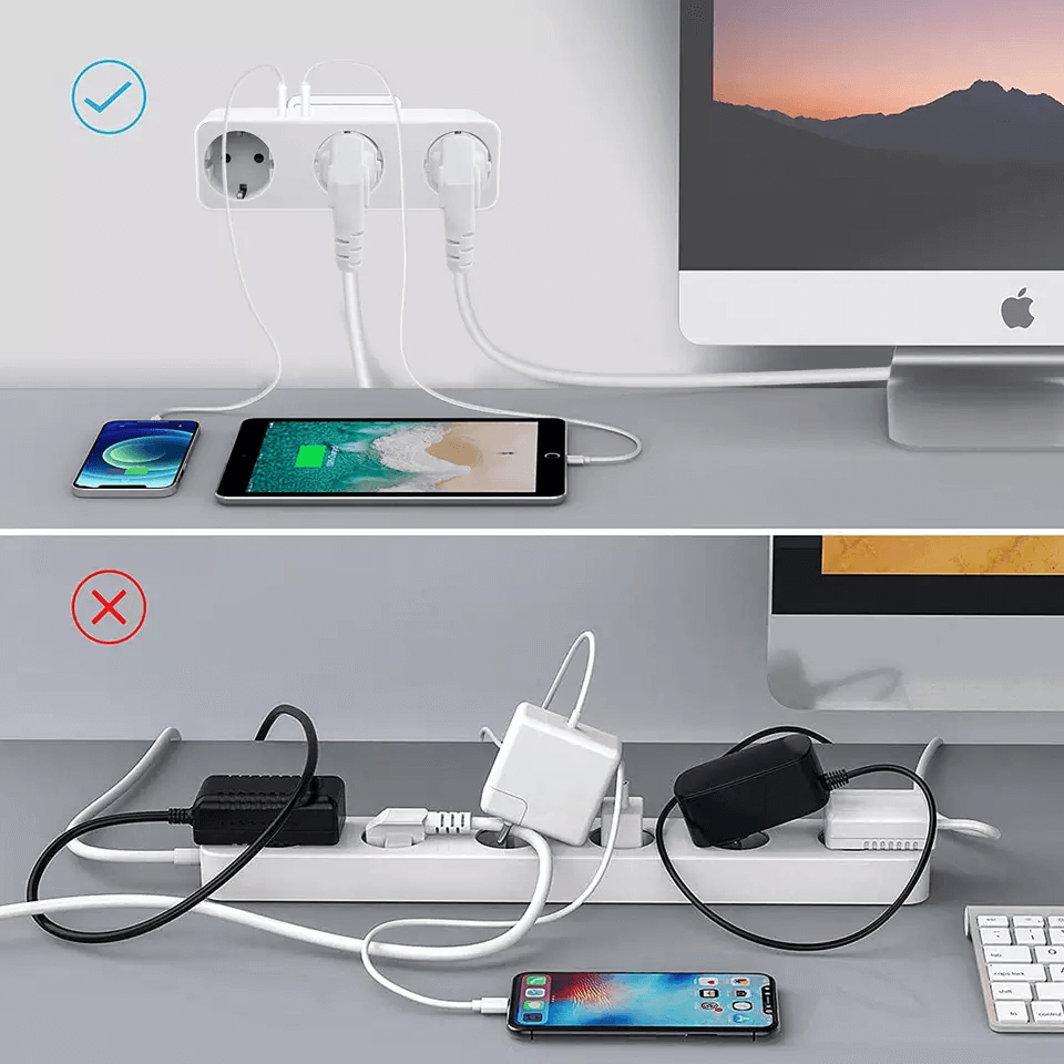 TP-WB2U3E Kompakt-Steckdosenleiste – 3× EU + 2× USB | Sicher. Praktisch. Platzsparend.