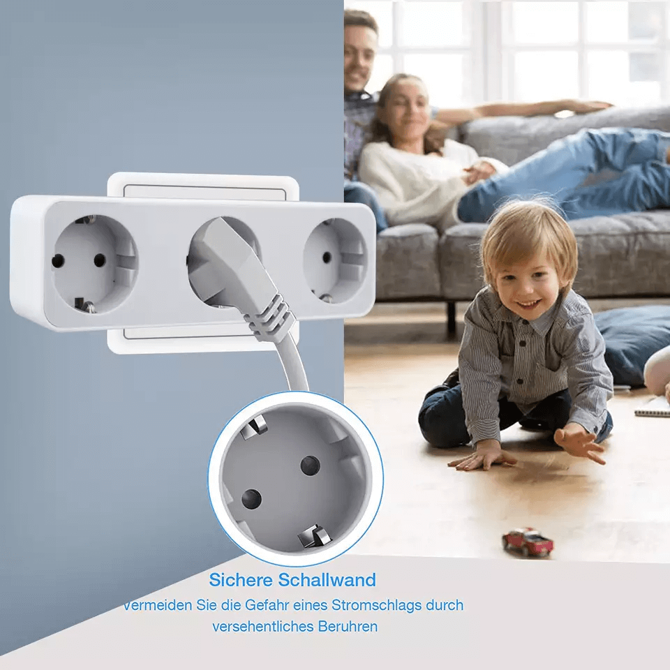 TP-WB2U3E Kompakt-Steckdosenleiste – 3× EU + 2× USB | Sicher. Praktisch. Platzsparend.
