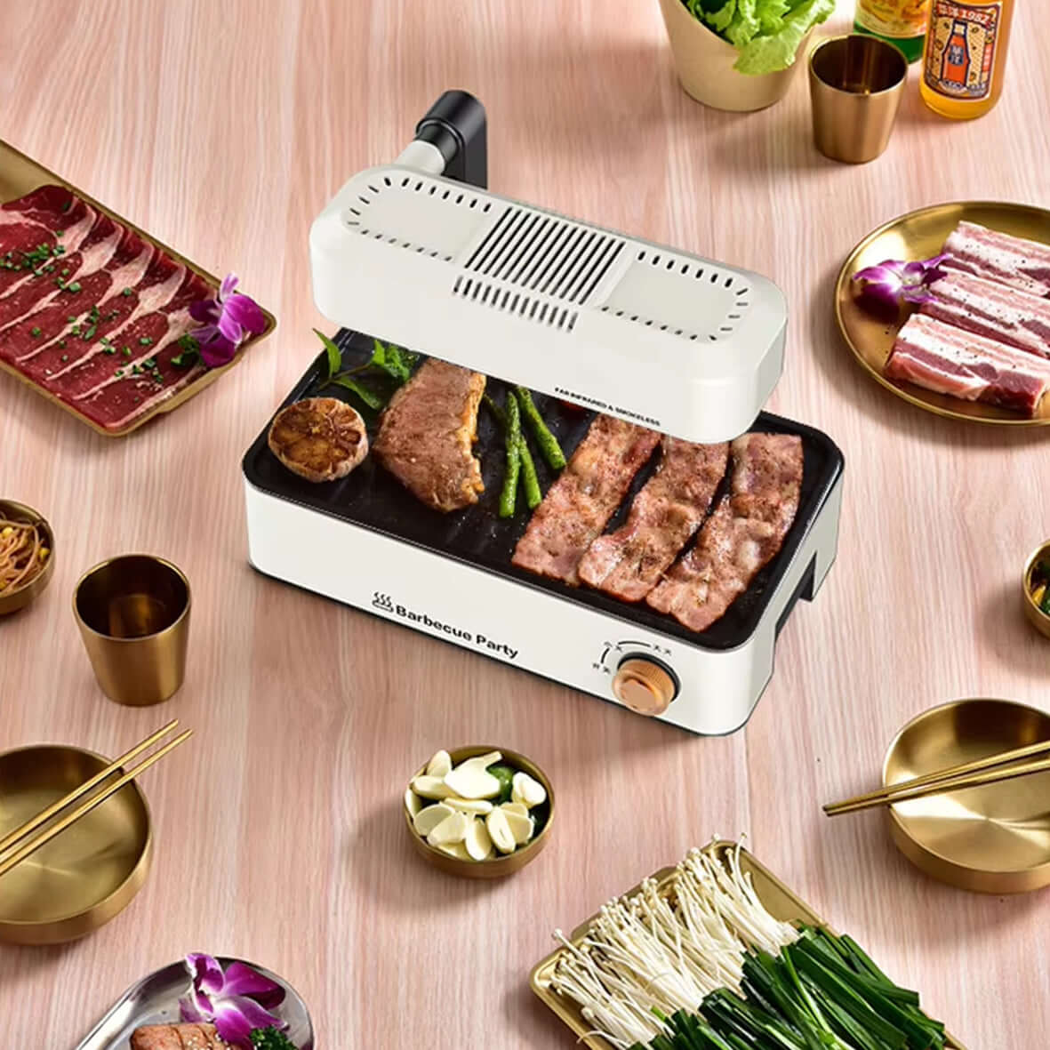 LY-6030 Rauchfreier Infrarotgrill | Kompakt. Faltbar. Effizient.