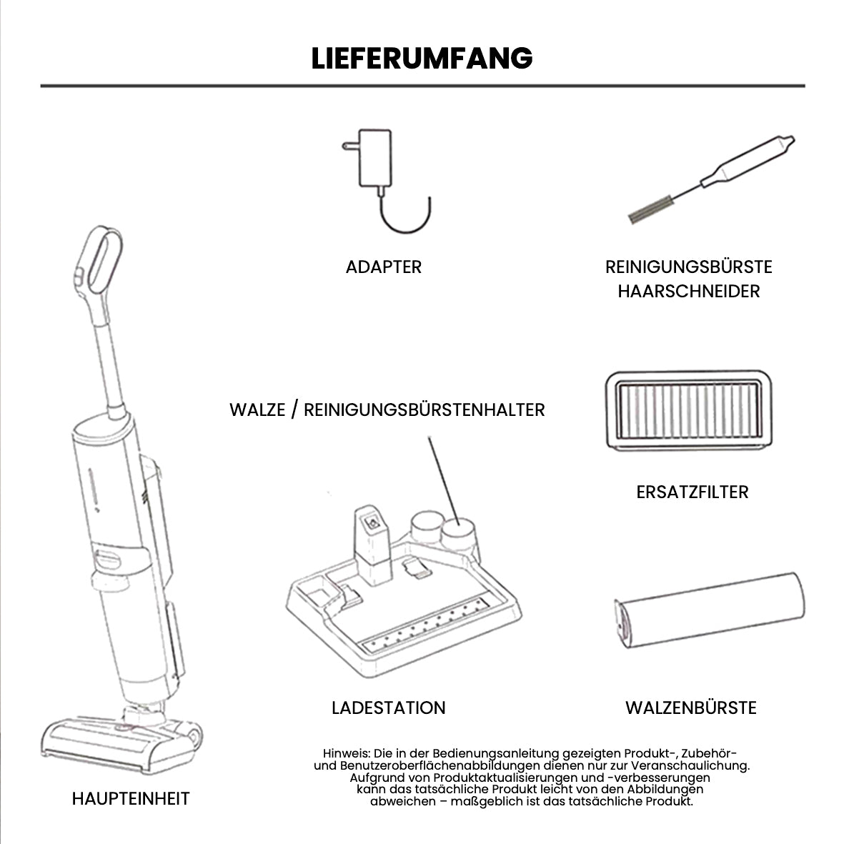 Y10 – Handheld Nass- & Trockensauger mit Hochleistungs-Wischfunktion