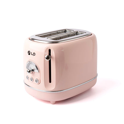 TO-0201 Retro Toaster – Pastell Edition | 2-Scheiben-Toaster im Vintage-Design, extra breite Schlitze, vielseitige Funktionen